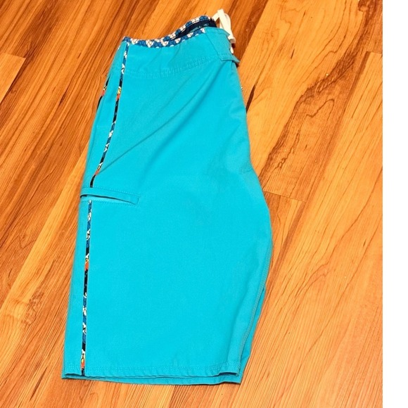 O'Neill Hybrid Swim Trunks Board Shorts Quick Dry Blue Accents Size 30 - Picture 1 of 3